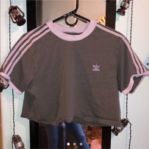 ADIDAS gray and lavender crop top!